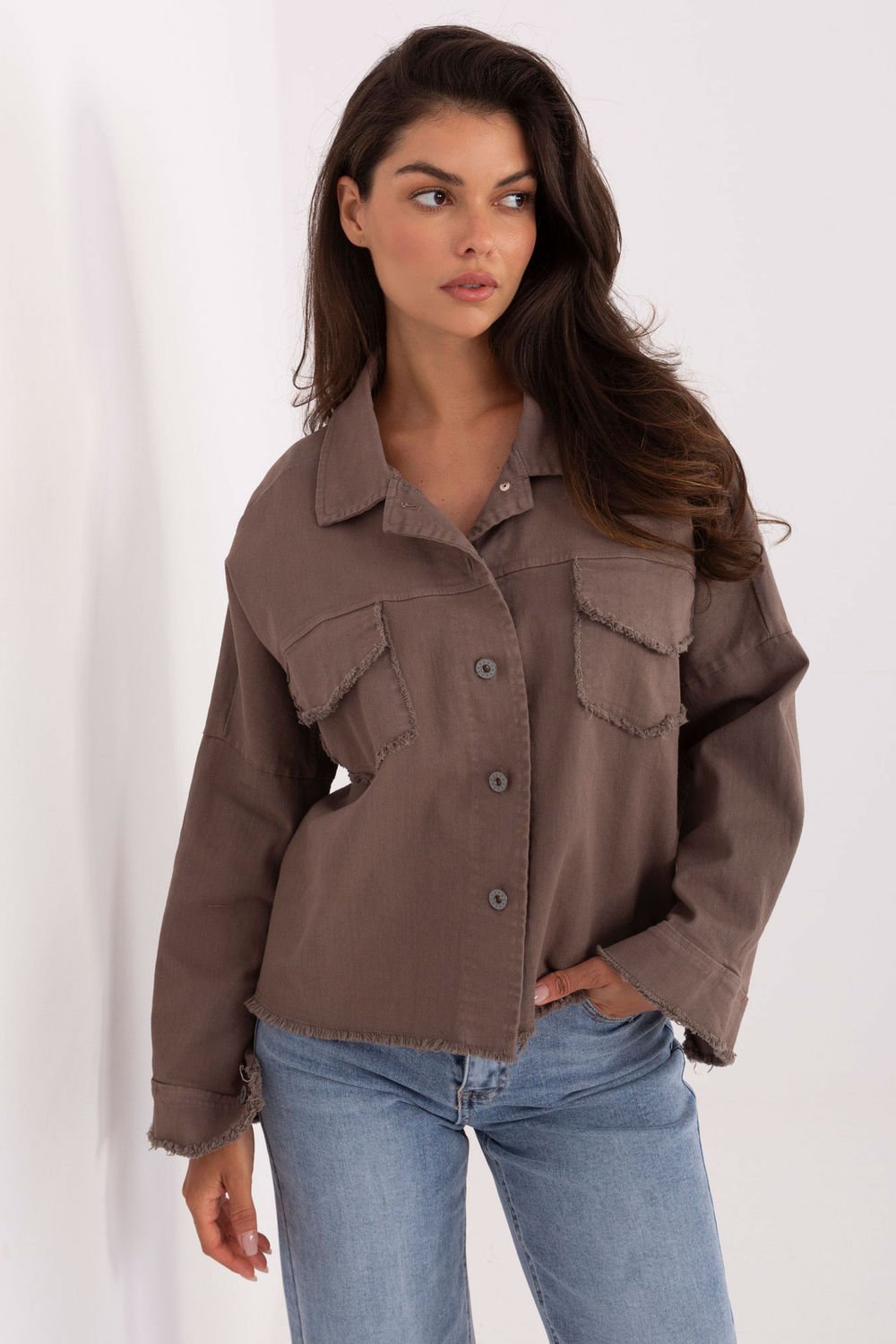 Image of Chemise manche longue beige