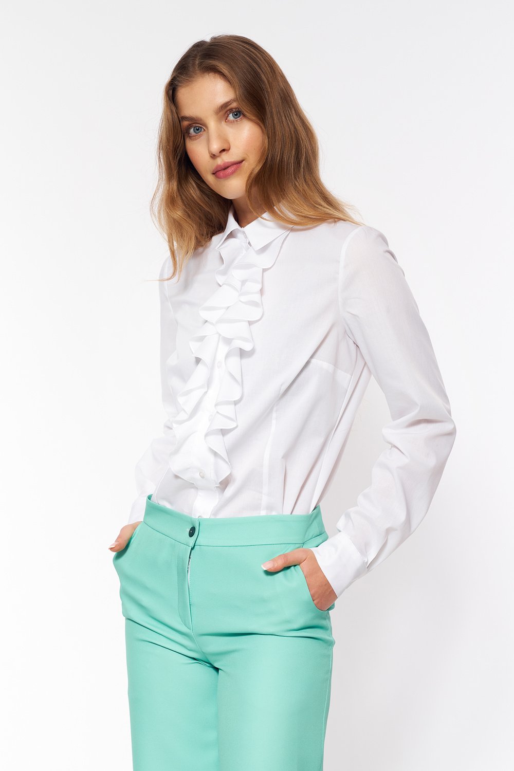 Image of Chemise manche longue blanche
