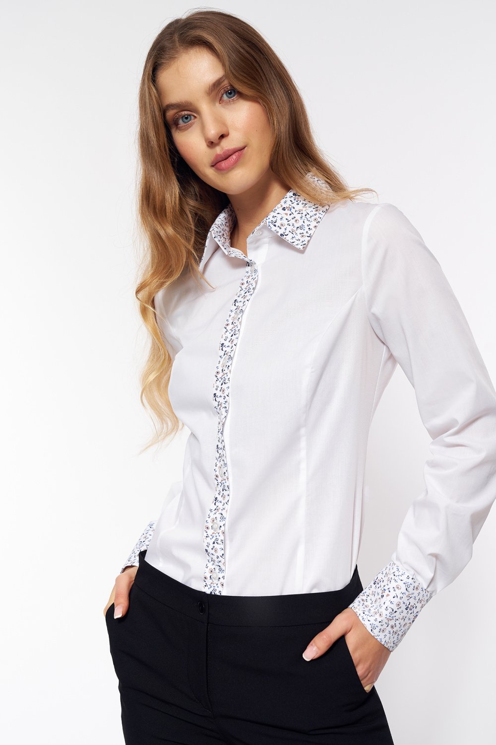 Image of Chemise manche longue blanche