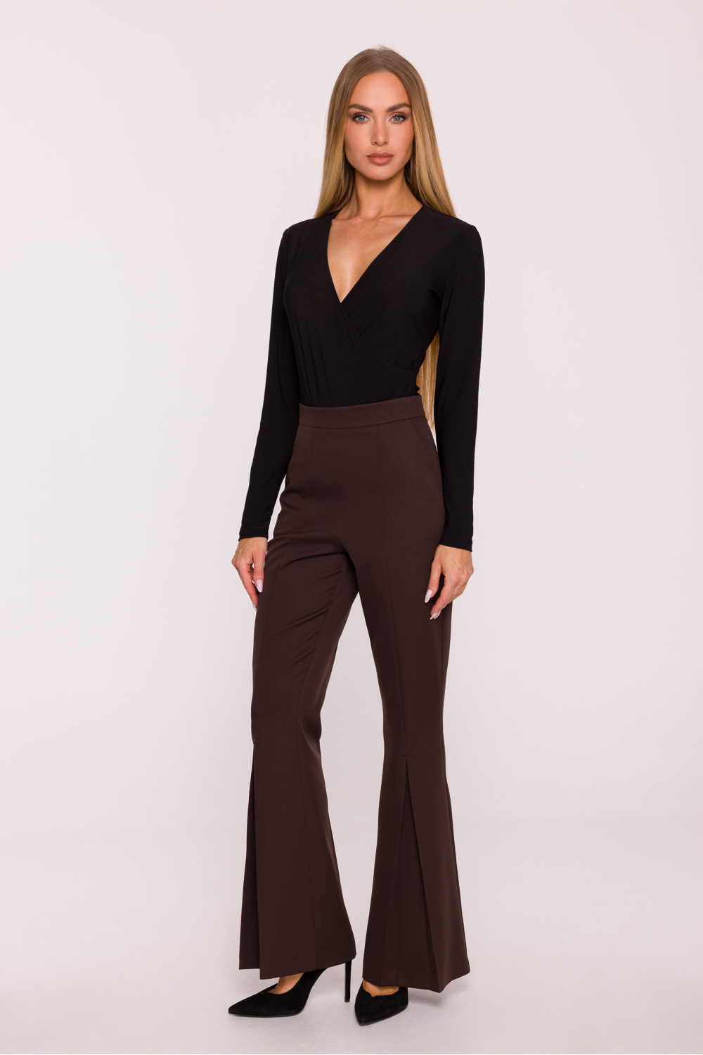 Image of Pantalon femme brun