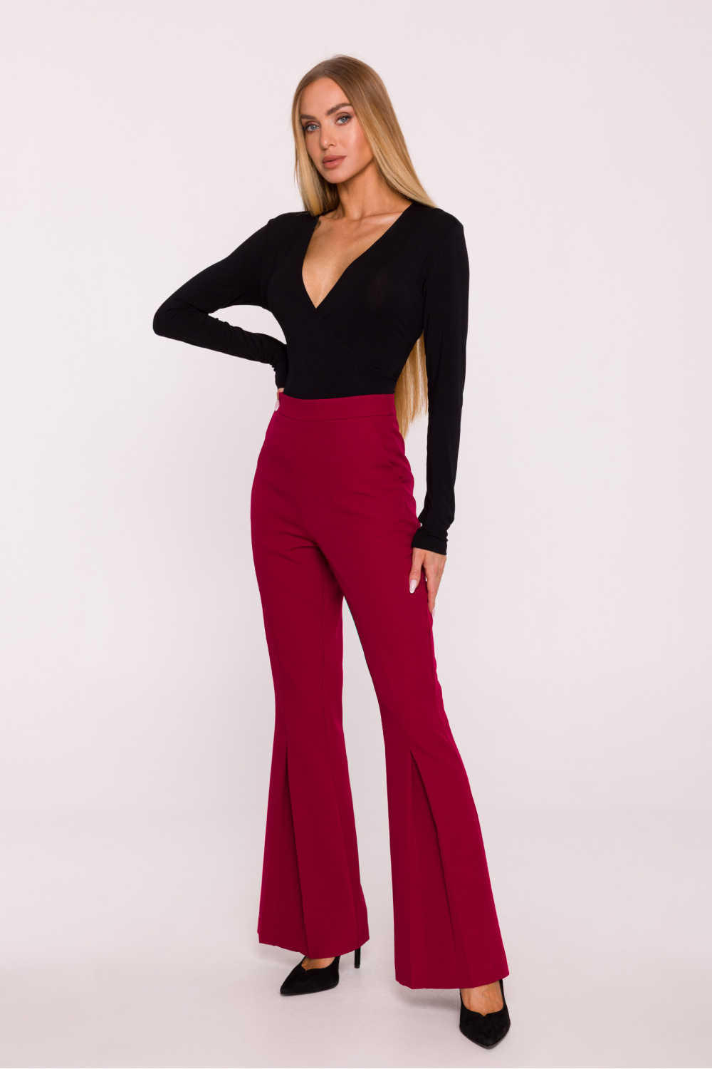Image of Pantalon femme rouge
