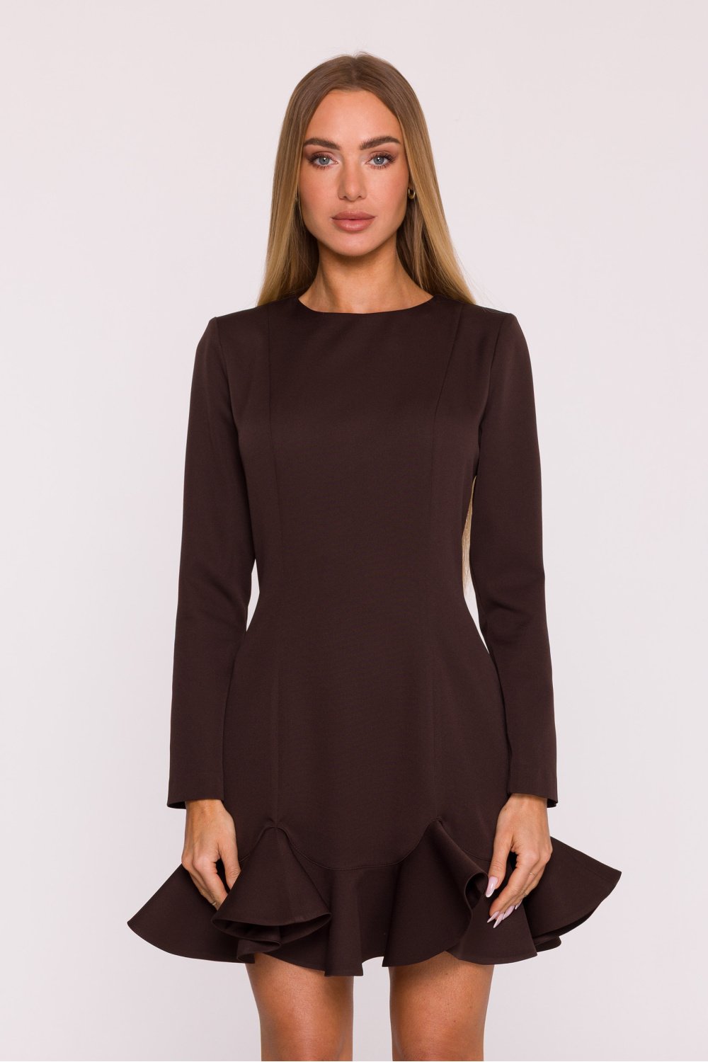 Image of Robe de cocktail brune