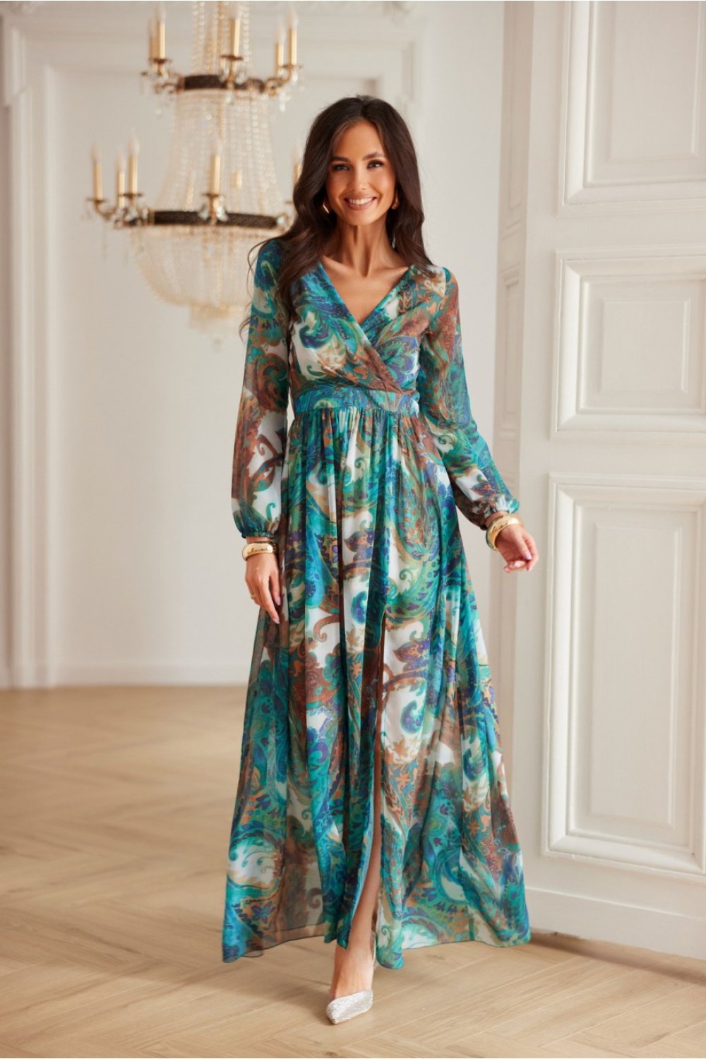 Image of Robe de cocktail multicouleur