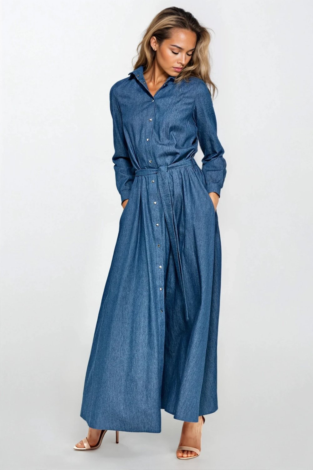 Image of Robe de jour bleue