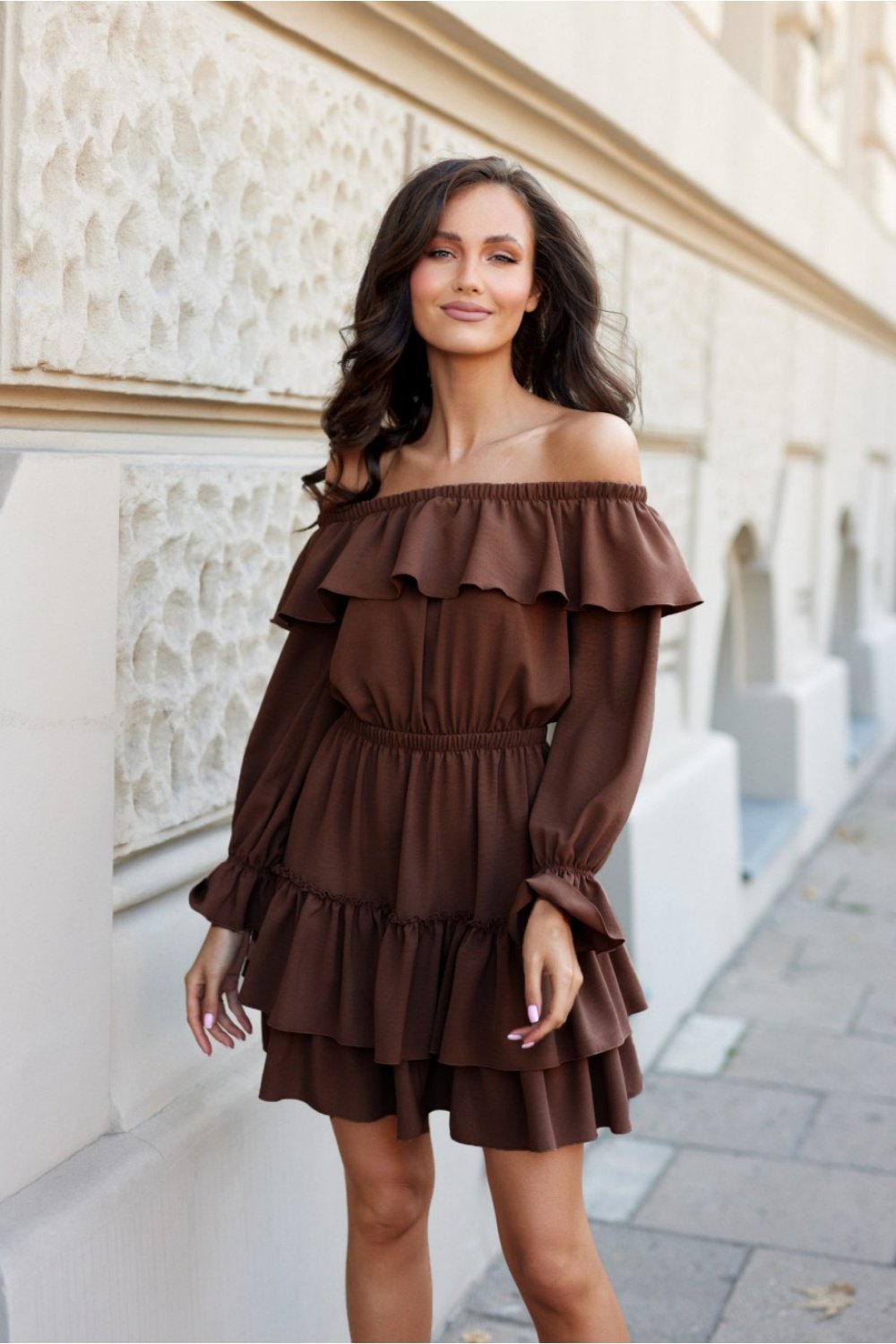 Image of Robe de jour brune
