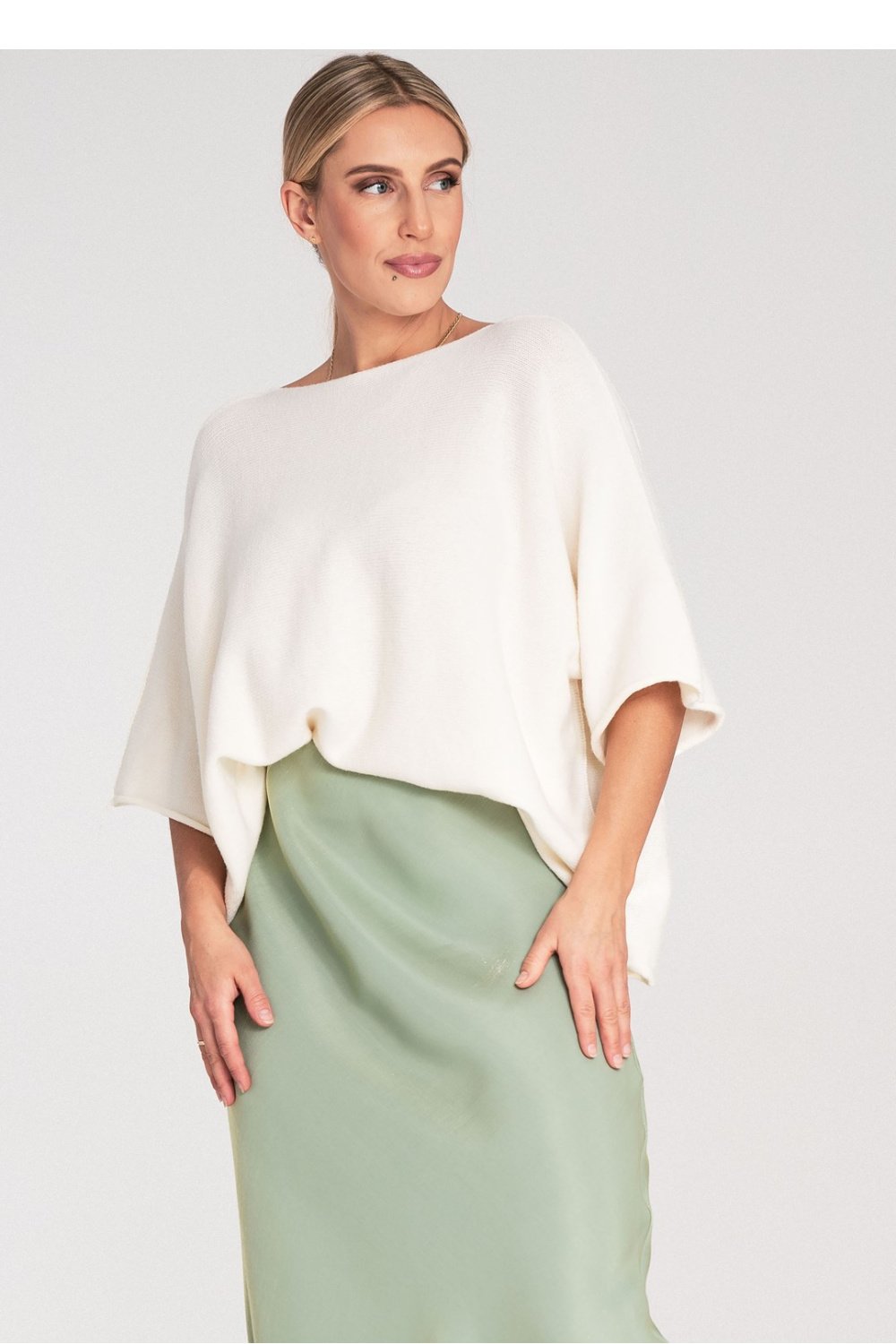 Image of Blouse chauve-souris beige