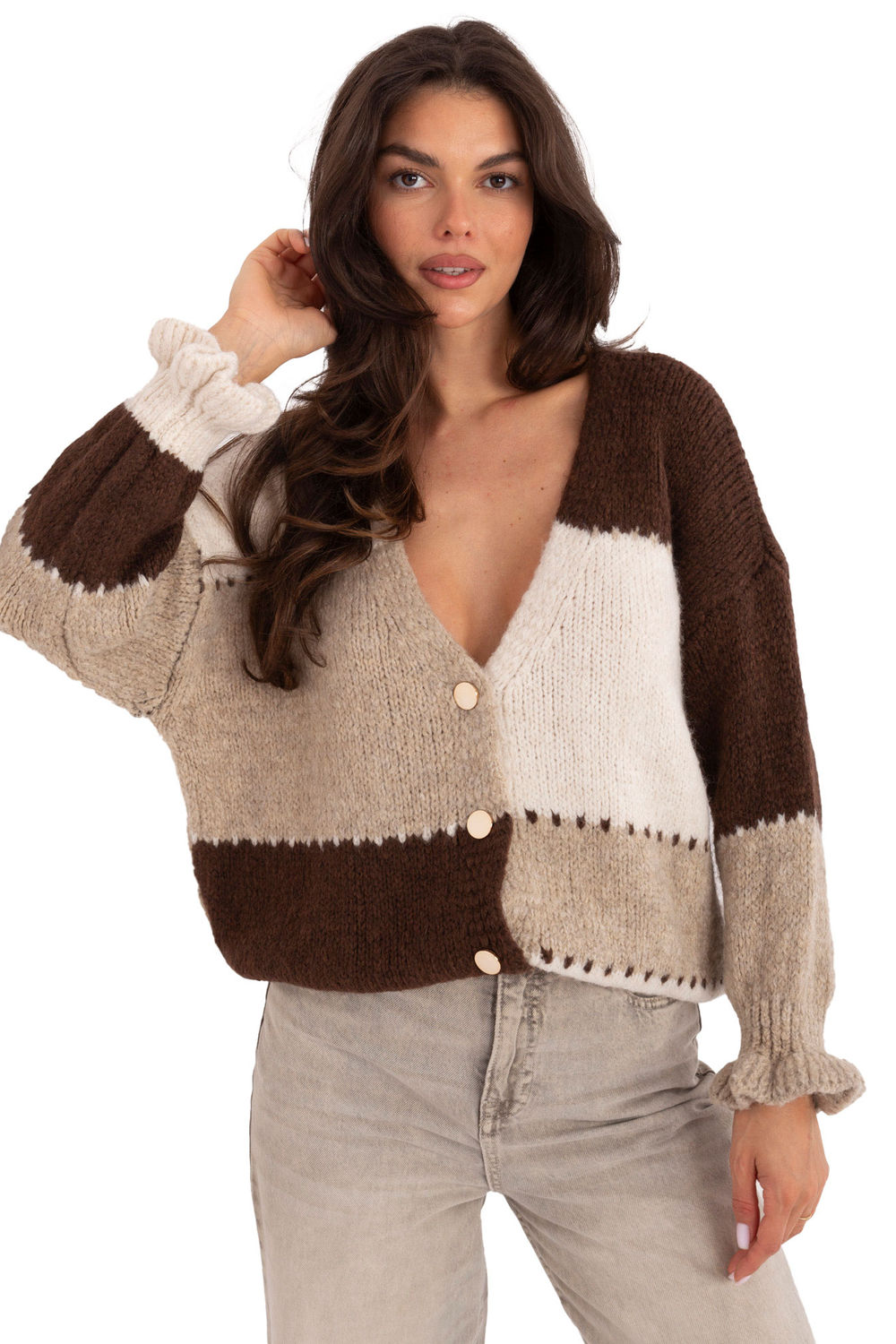 Image of Cardigan brun