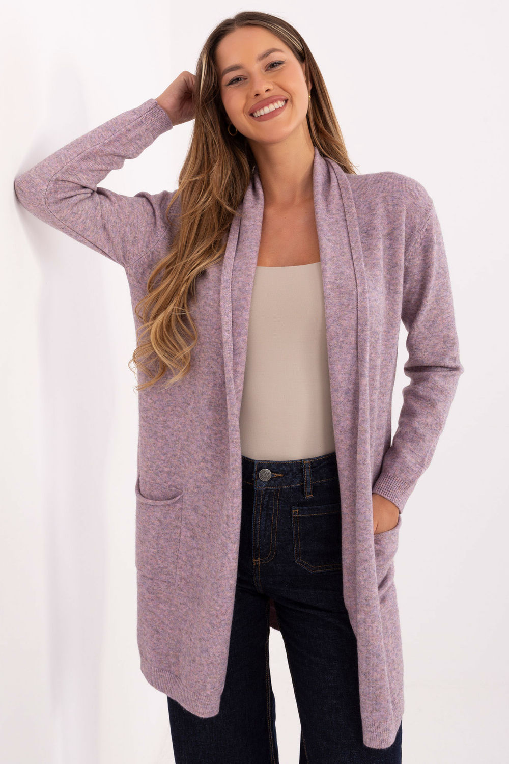 Image of Cardigan rosé