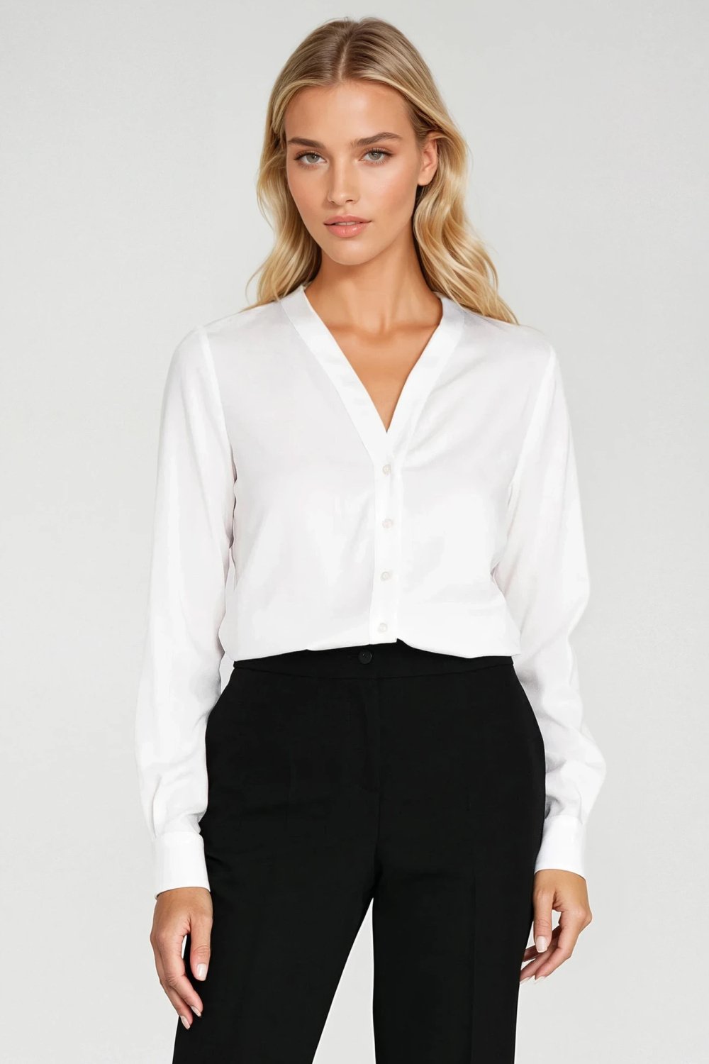 Image of Chemise manche longue beige