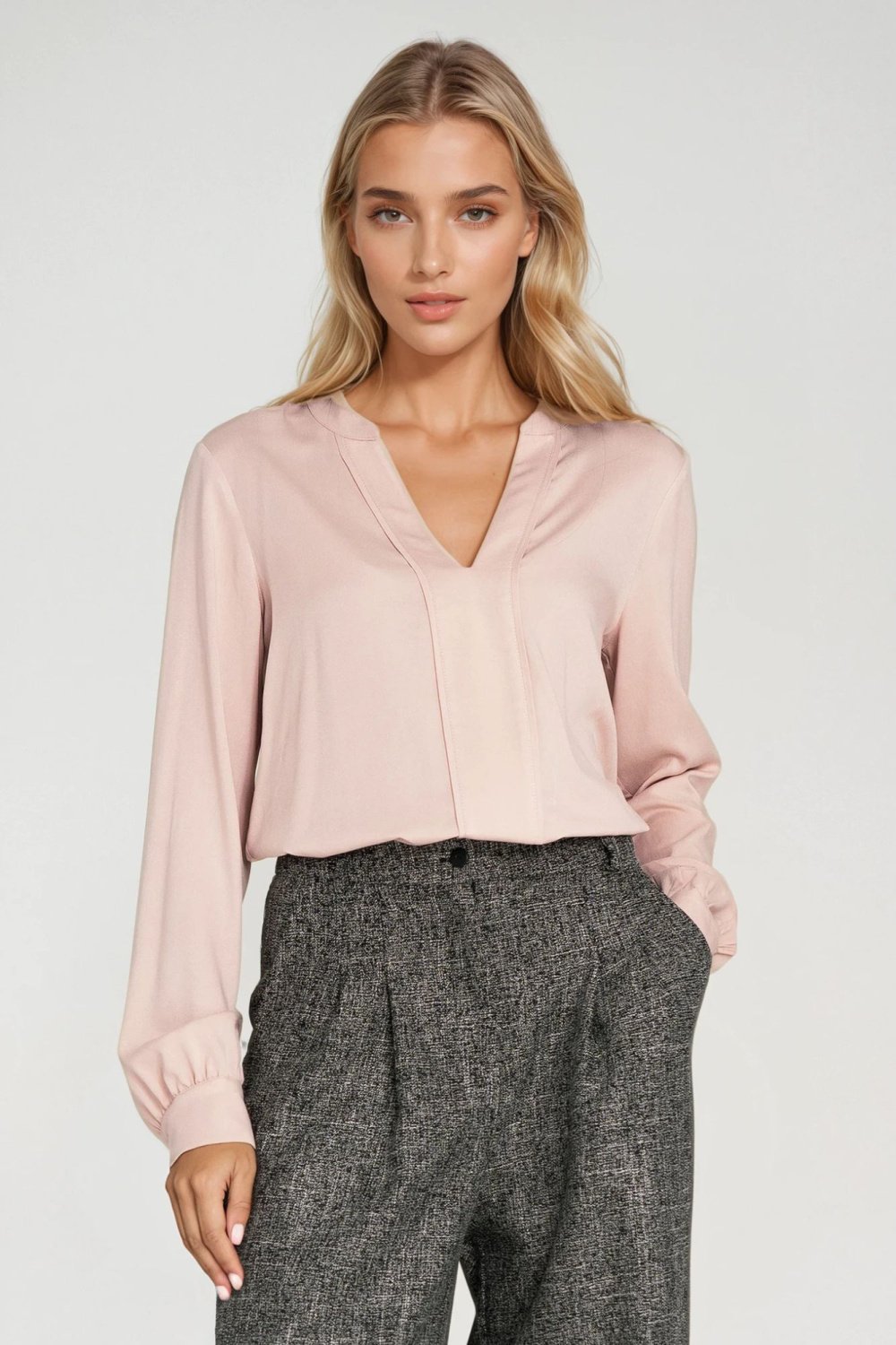 Image of Chemise manche longue beige