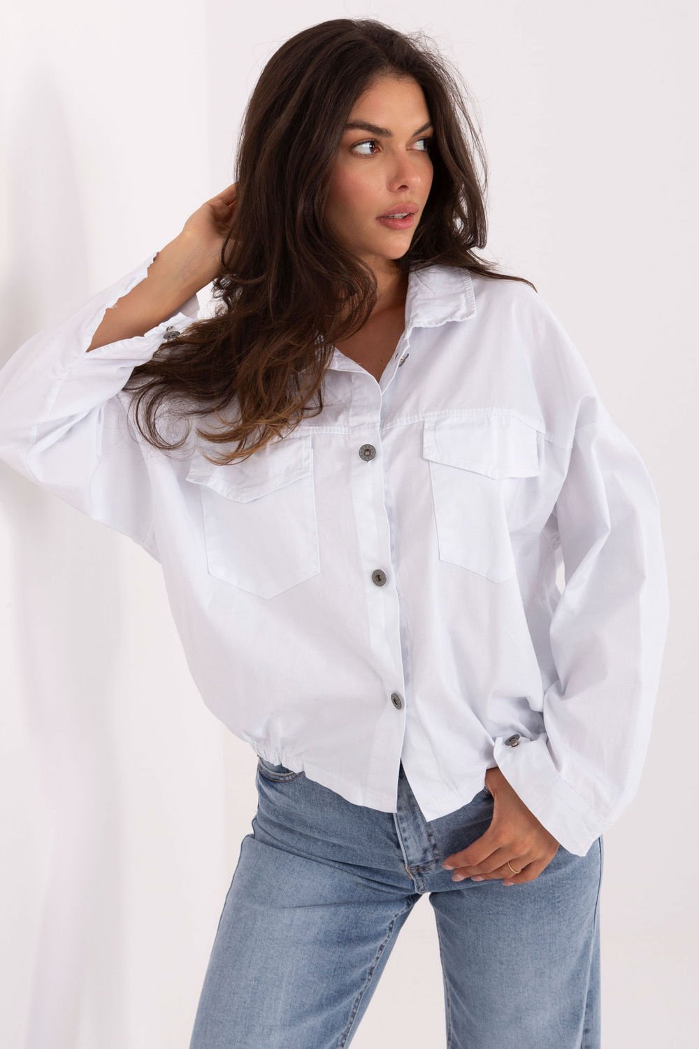 Image of Chemise manche longue blanche