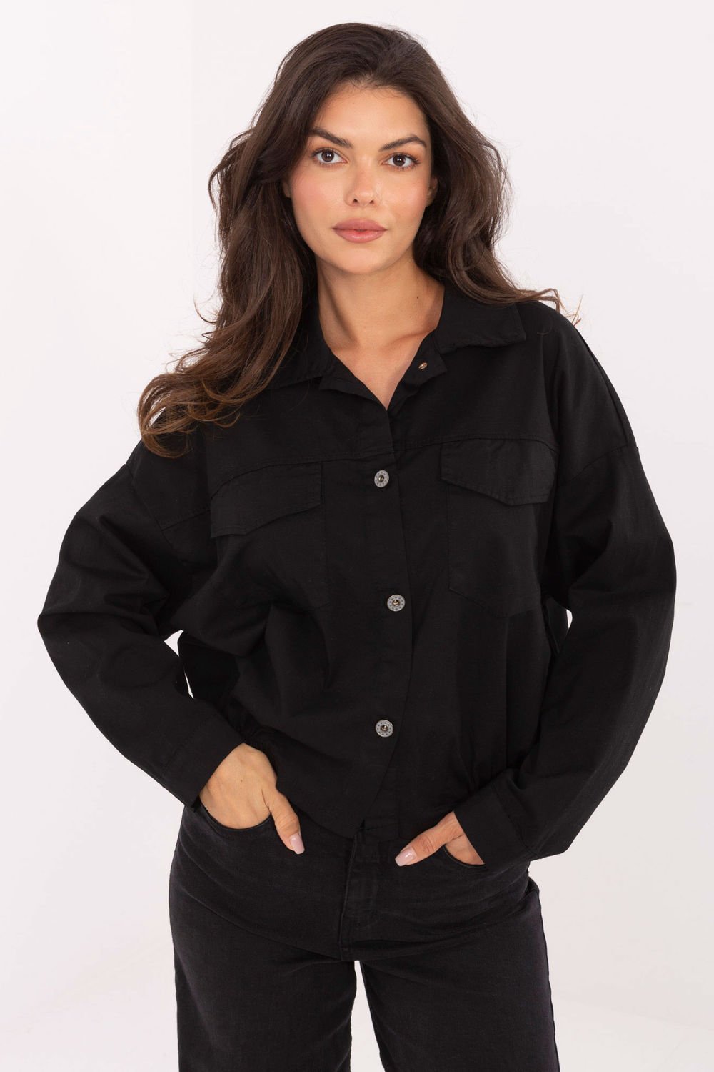 Image of Chemise manche longue noire