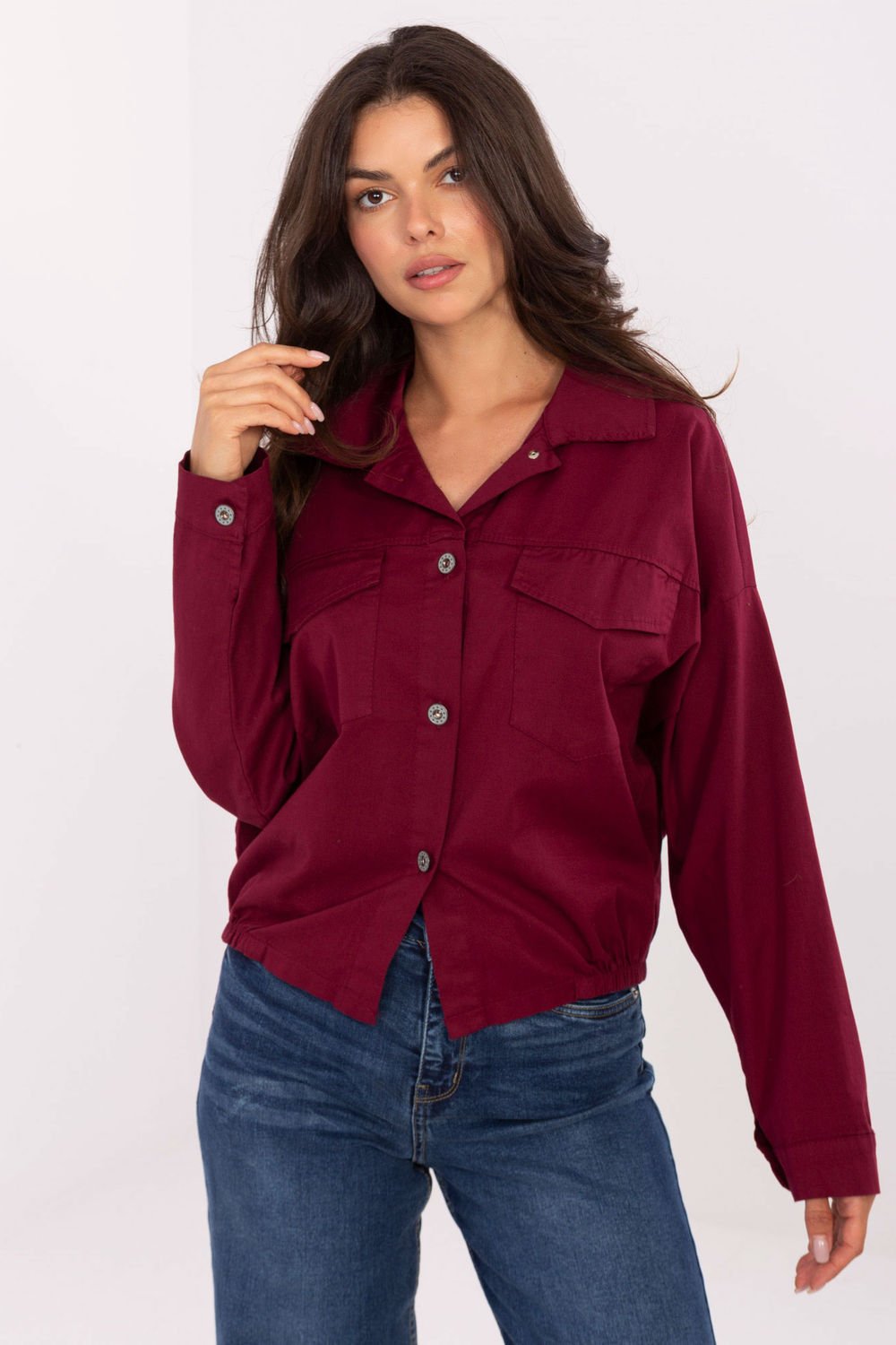 Image of Chemise manche longue rouge