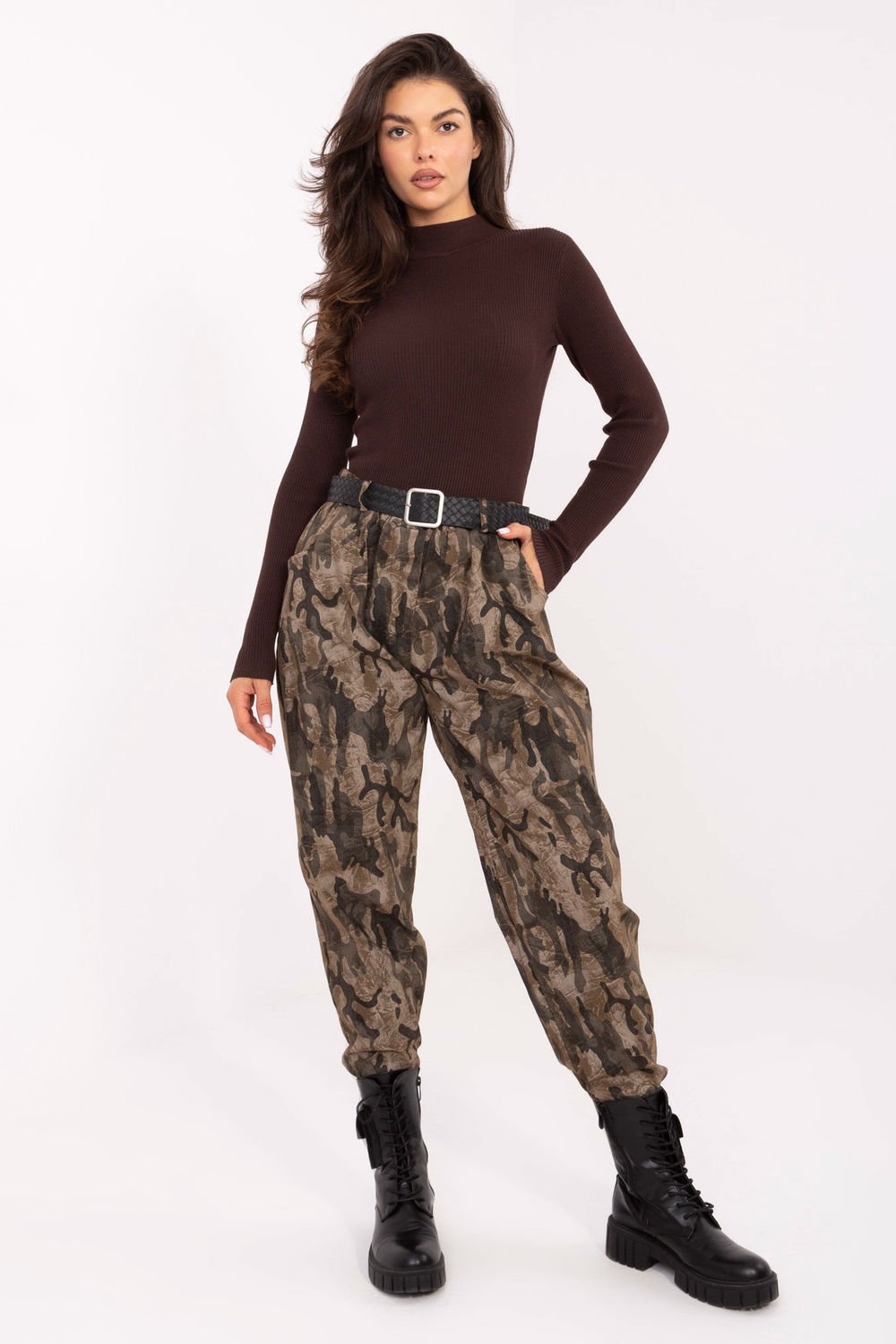 Image of Pantalon femme vert