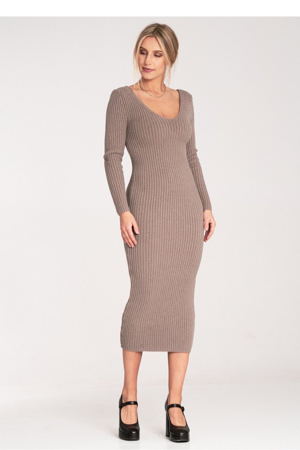 Image of Robe de jour beige