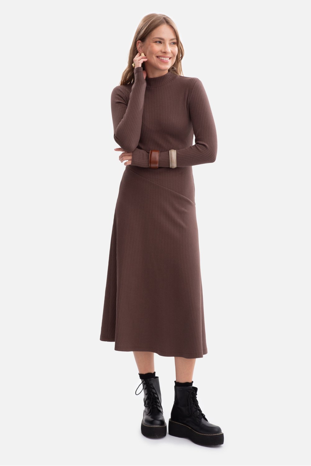 Image of Robe de jour brune