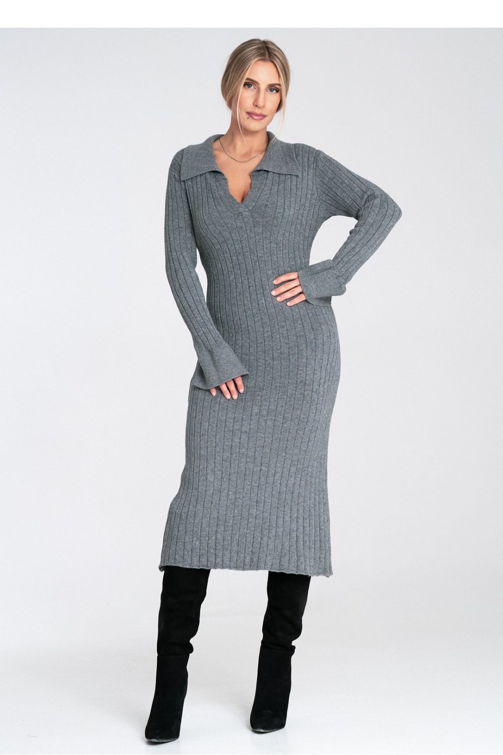 Image of Robe de jour grise