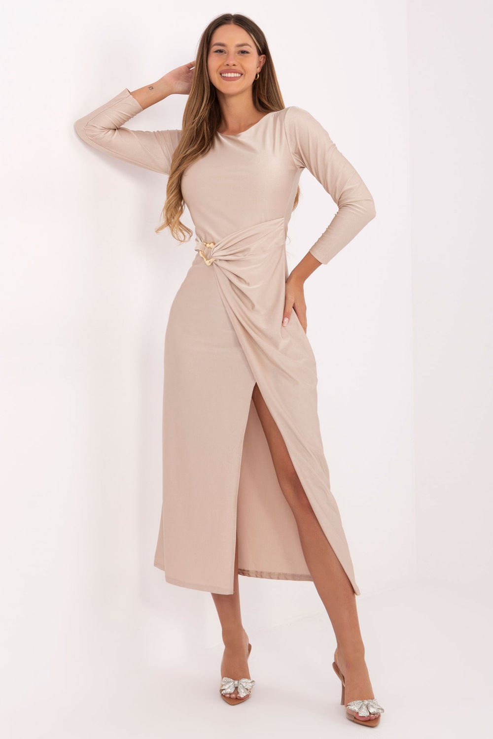 Image of Robe de soirée beige