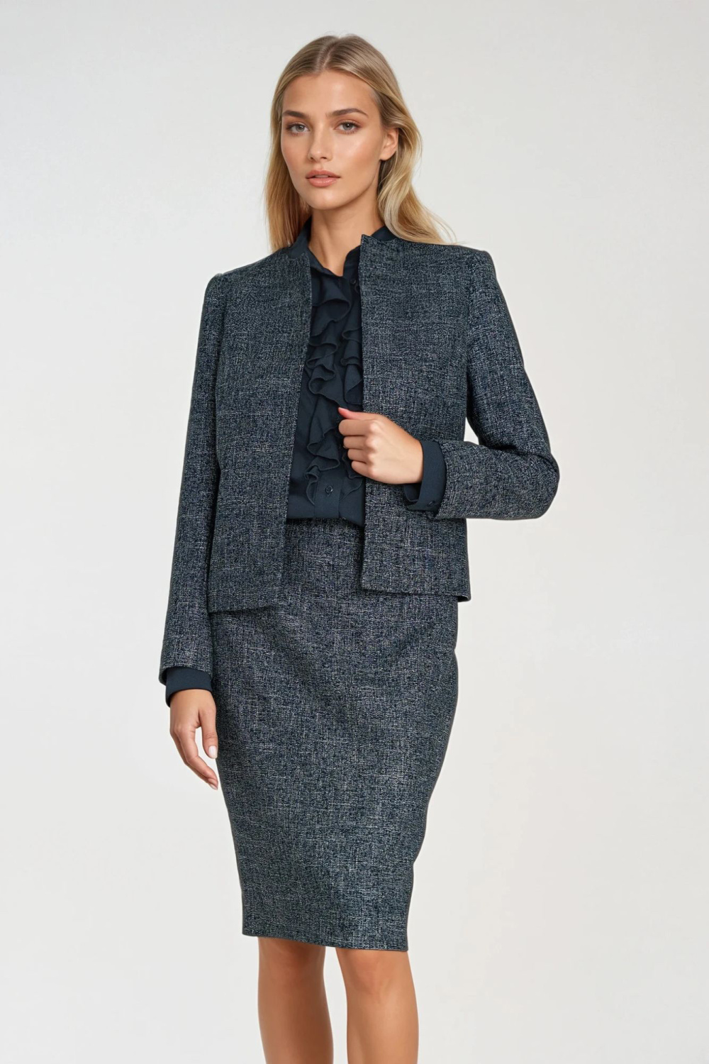 Product image of Blazer femme bleu marine