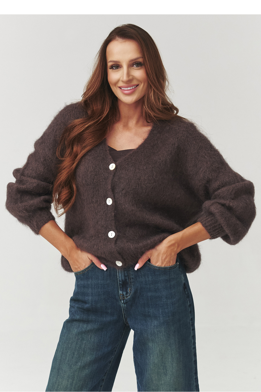 Image of Cardigan brun