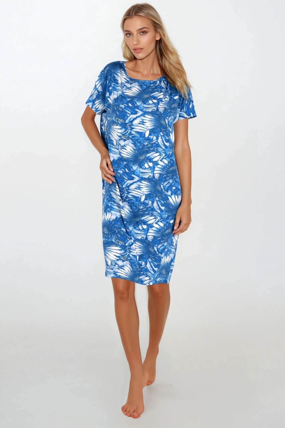 Image of Chemise de nuit bleue