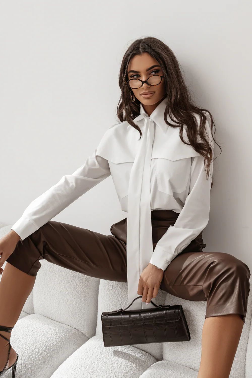 Image of Chemise manche longue beige