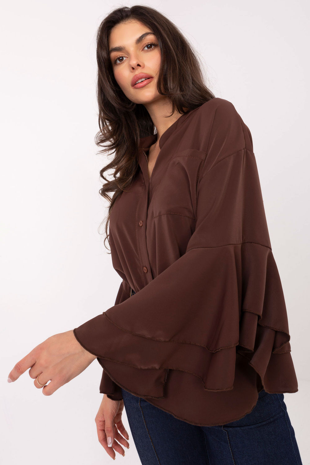 Product image of Chemise manche longue brune