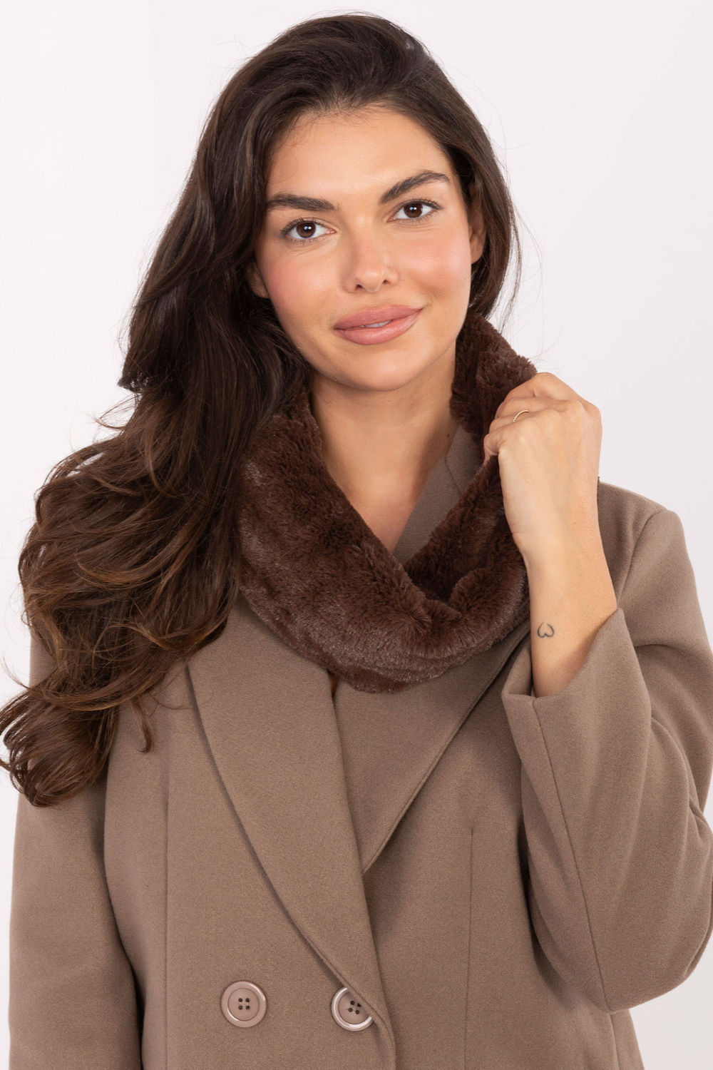 Image of Echarpe infinie brune