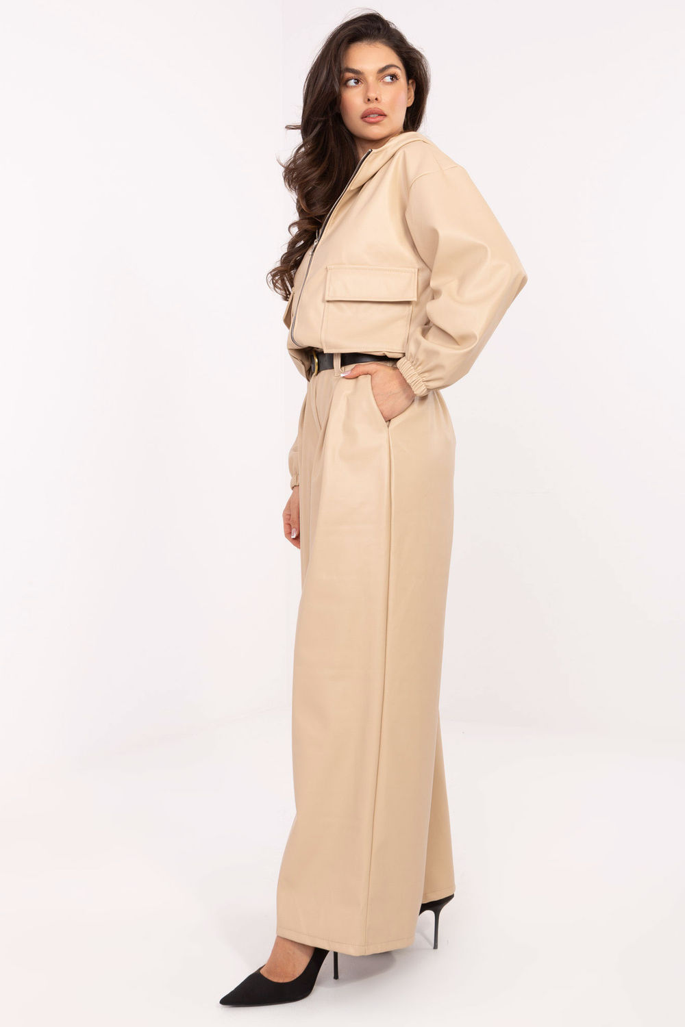 Product image of Pantalon femme beige