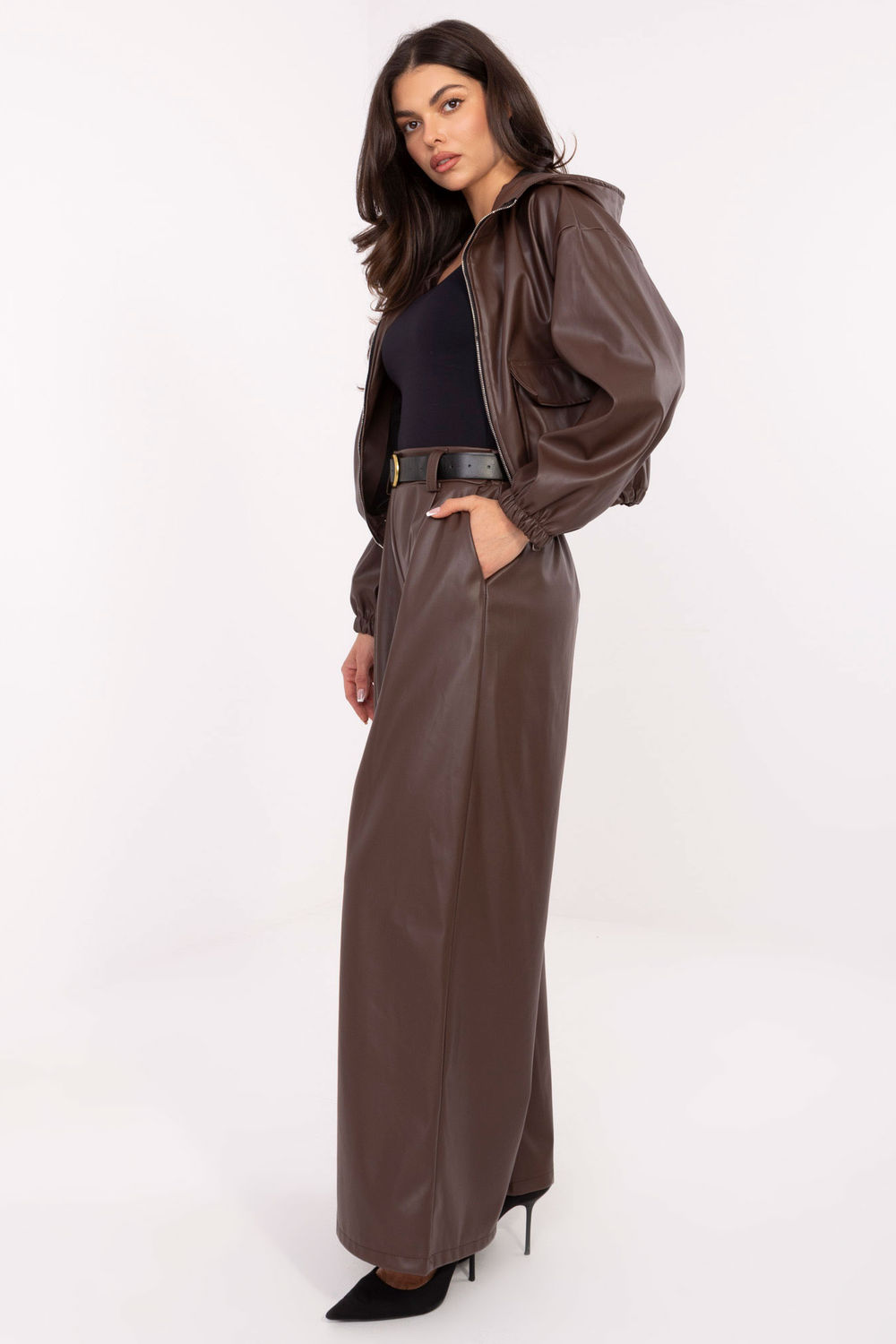 Product image of Pantalon femme brun