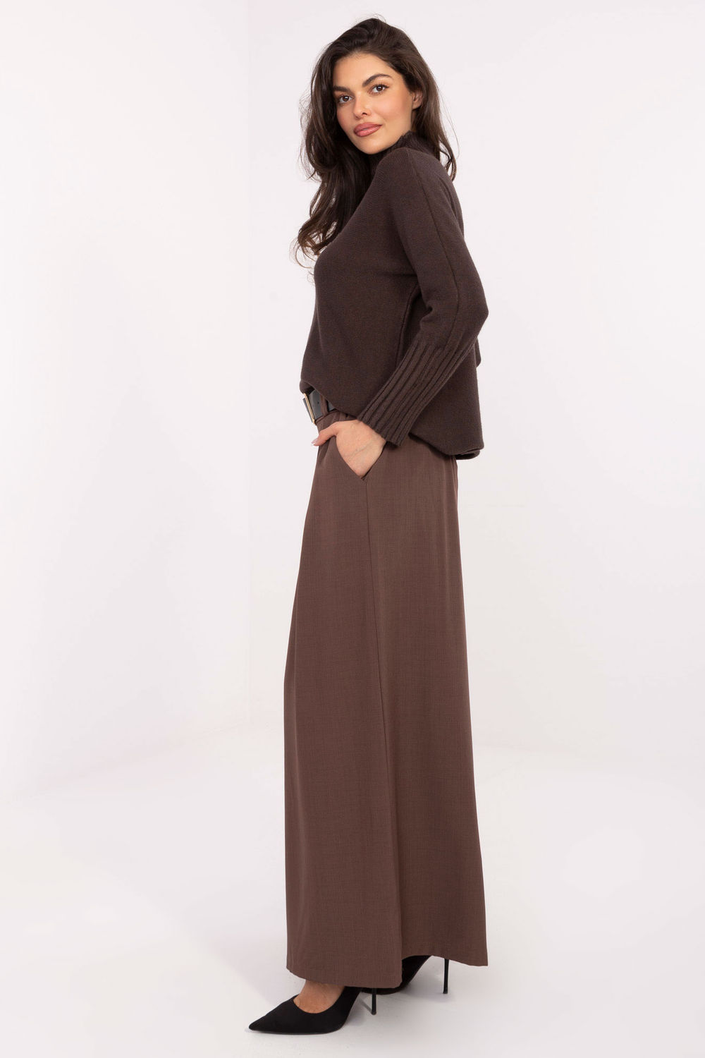 Product image of Pantalon femme brun
