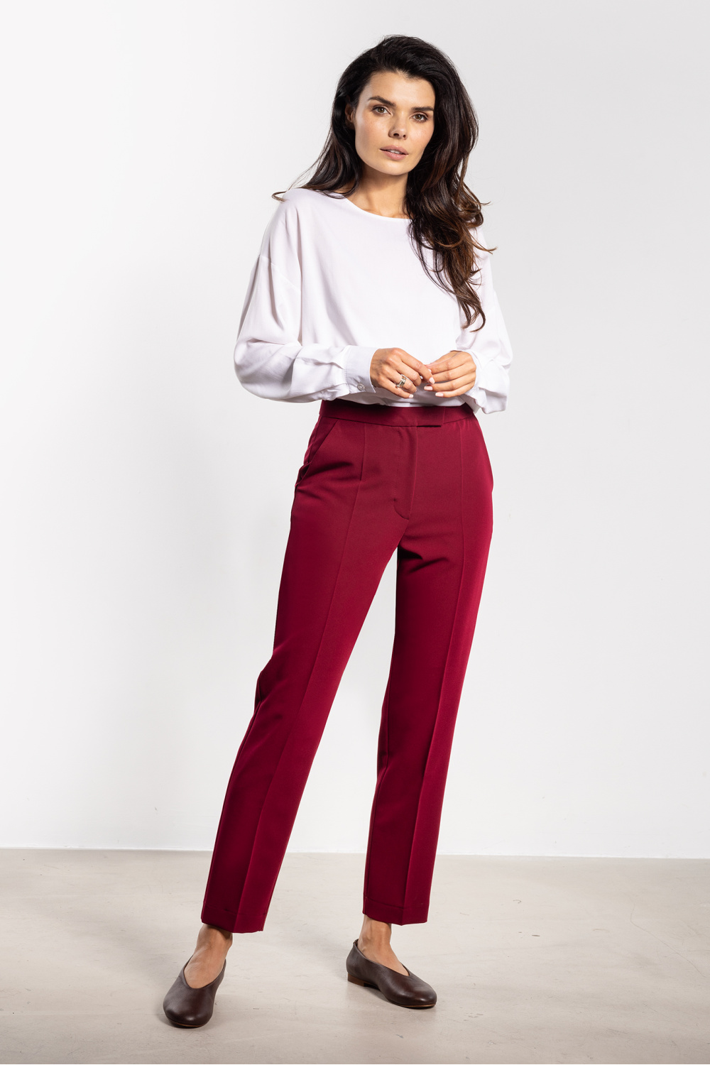 Image of Pantalon femme rouge