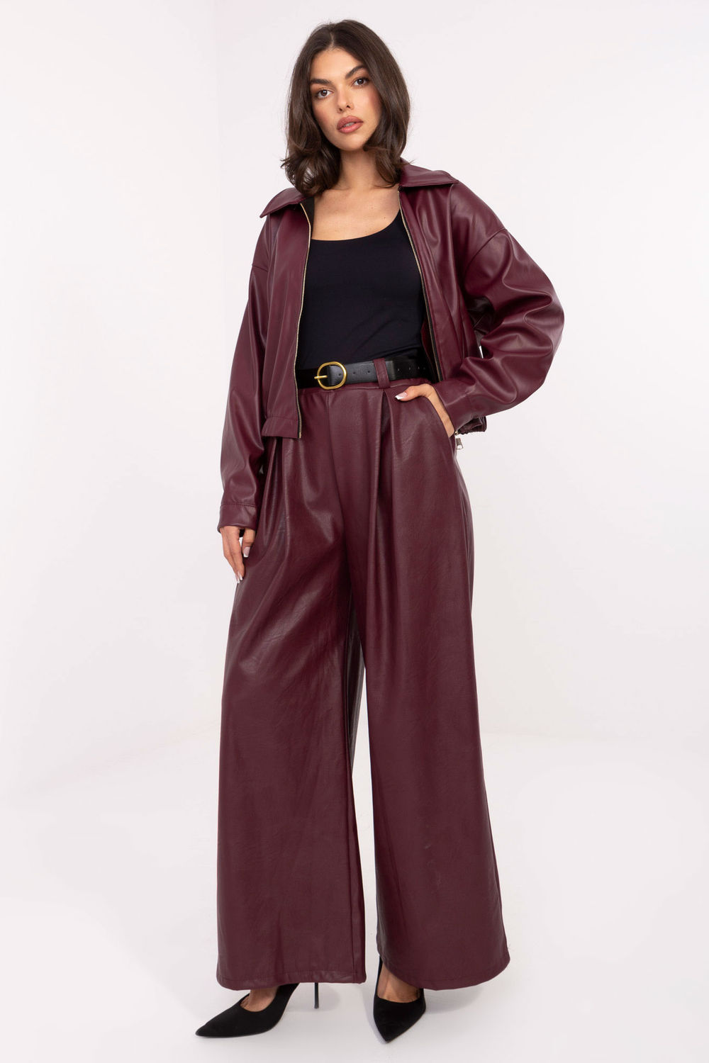 Image of Pantalon femme rouge