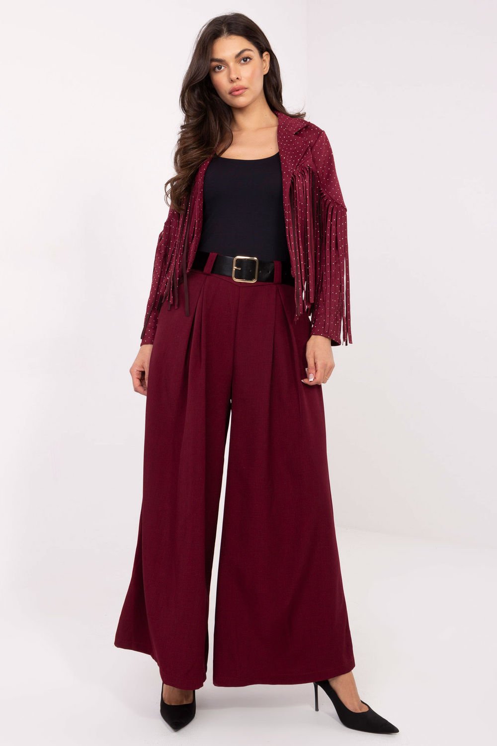 Image of Pantalon femme rouge