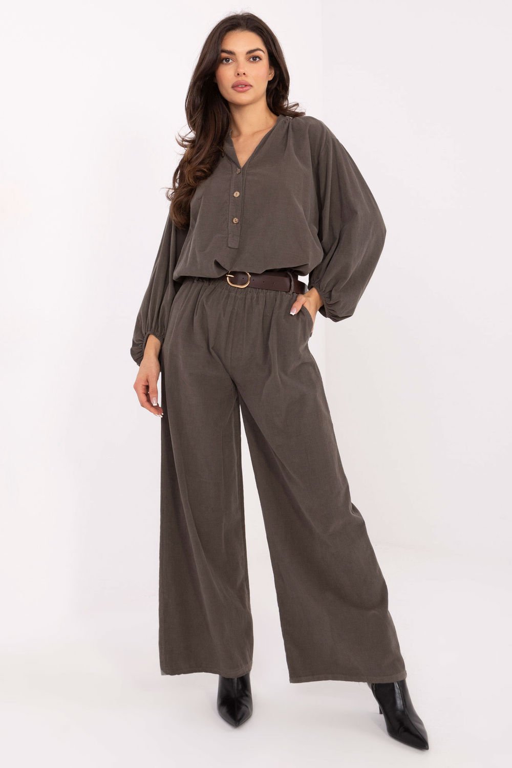 Image of Pantalon femme vert