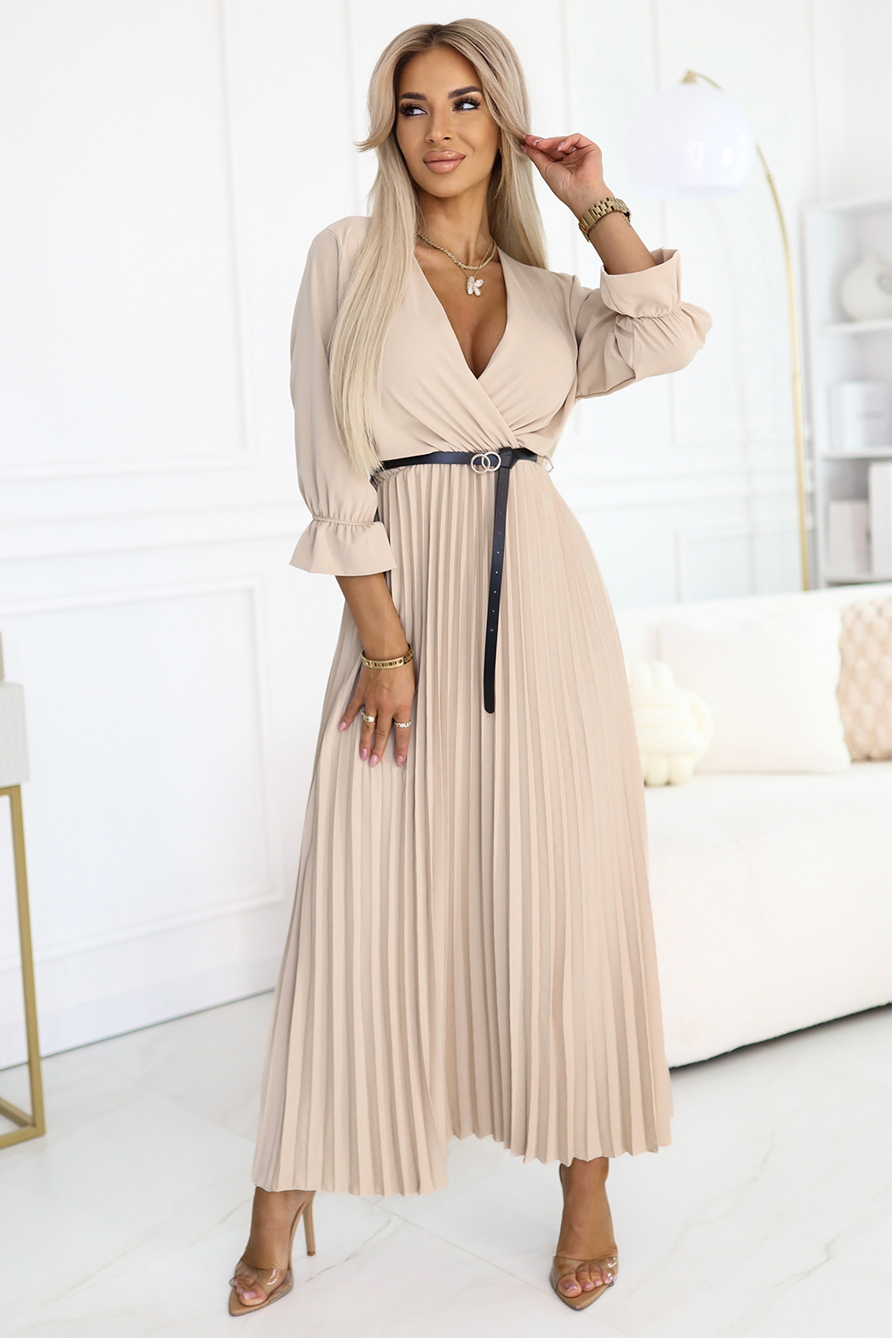 Image of Robe de cocktail beige