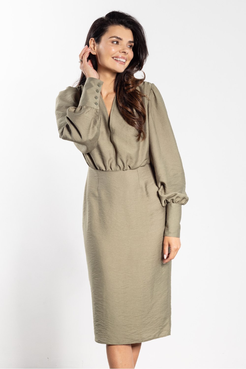 Image of Robe de cocktail verte