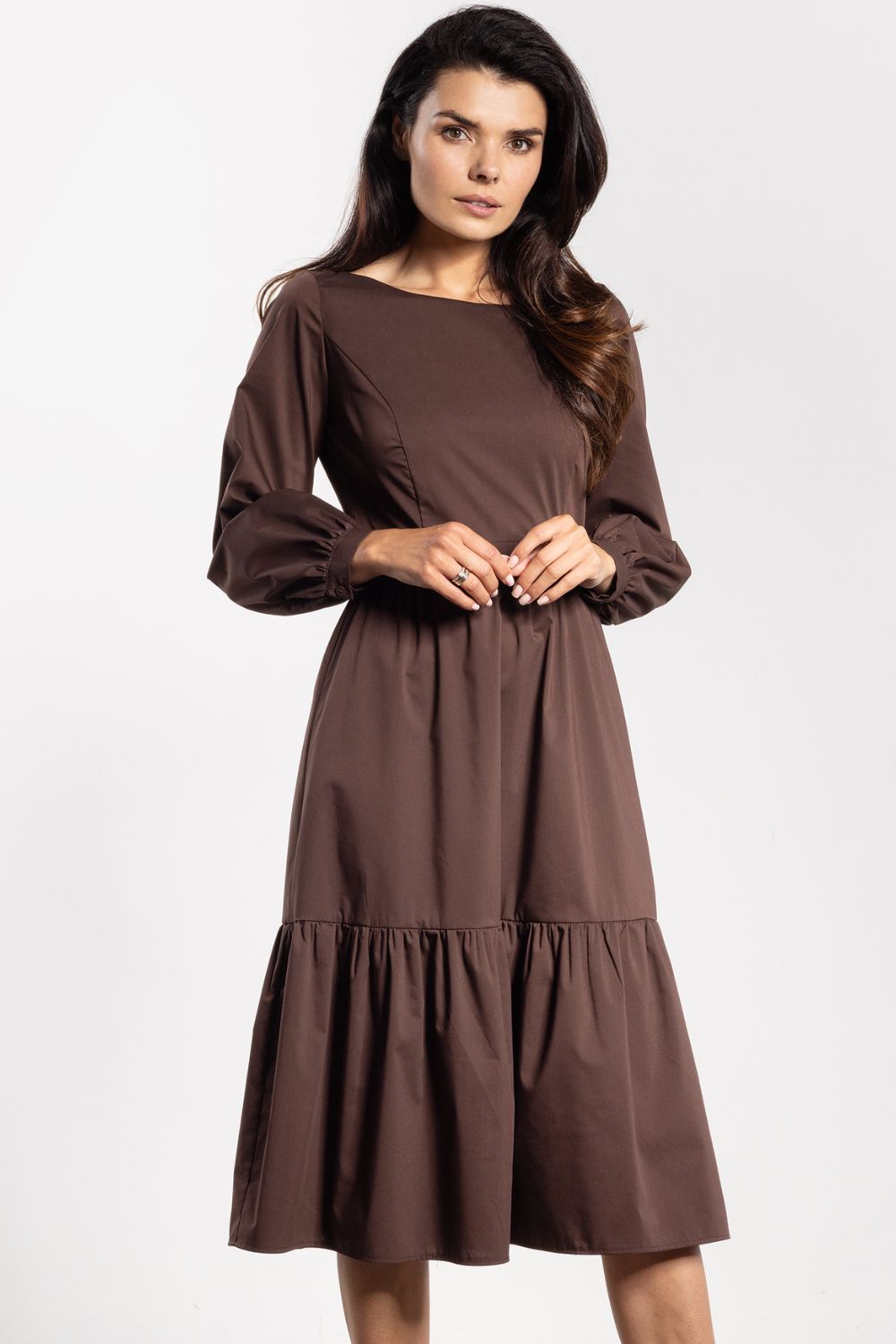 Image of Robe de jour brune