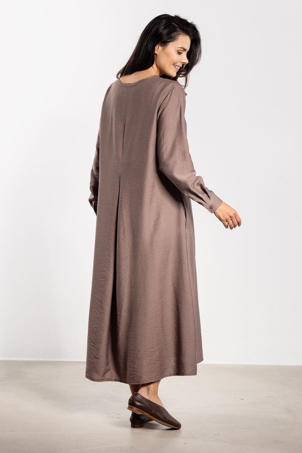 Image of Robe de jour brune