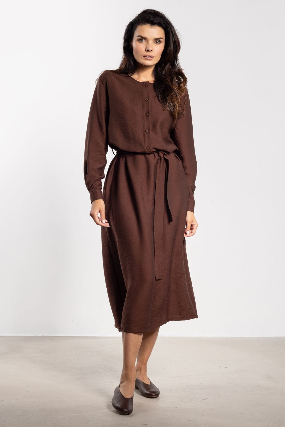 Image of Robe de jour brune