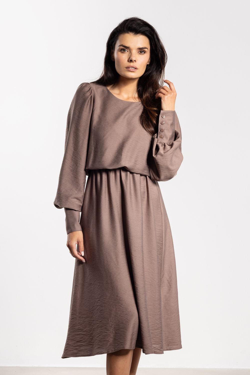 Image of Robe de jour brune