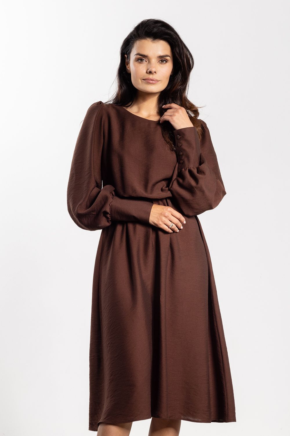 Image of Robe de jour brune