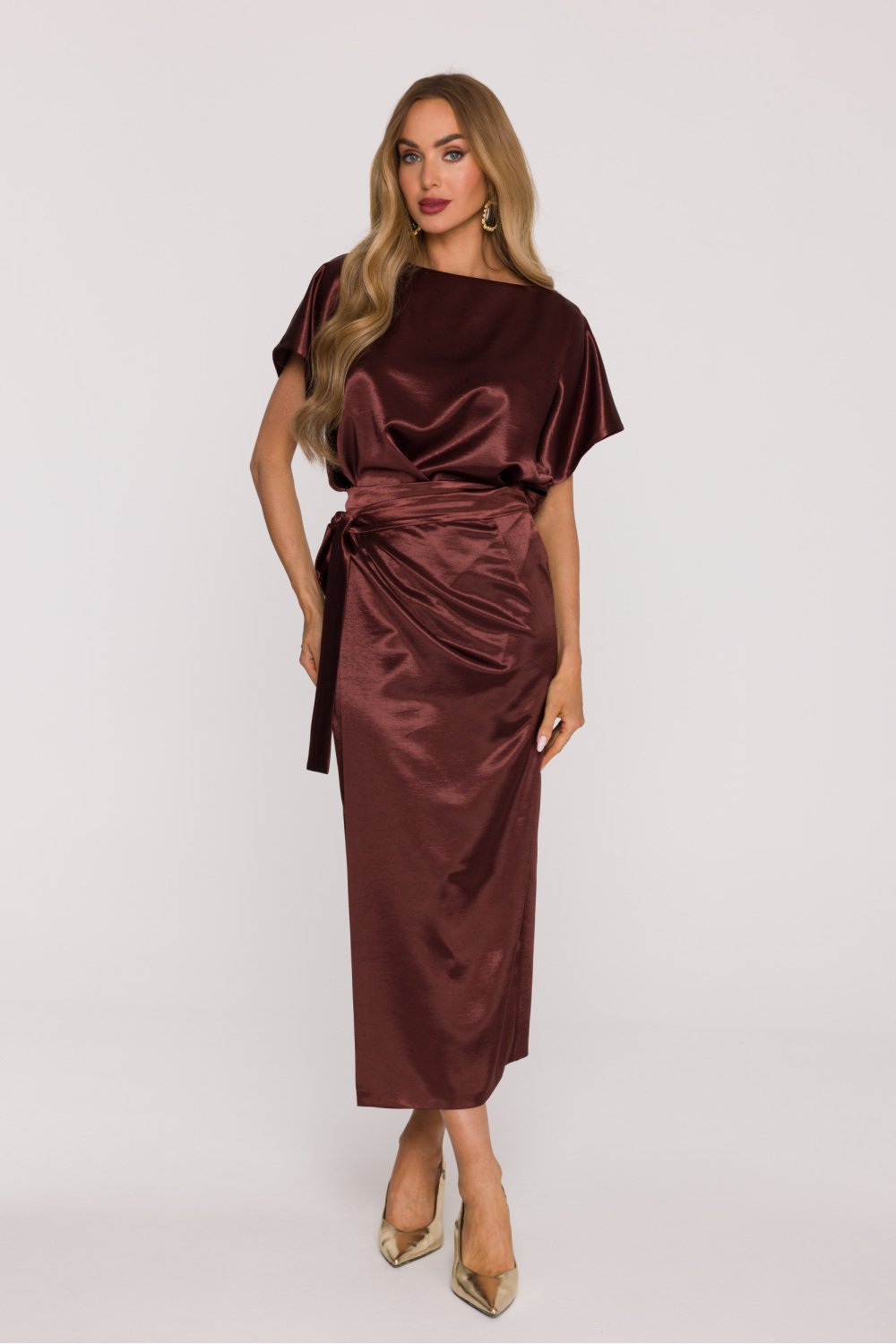 Image of Robe de soirée brune