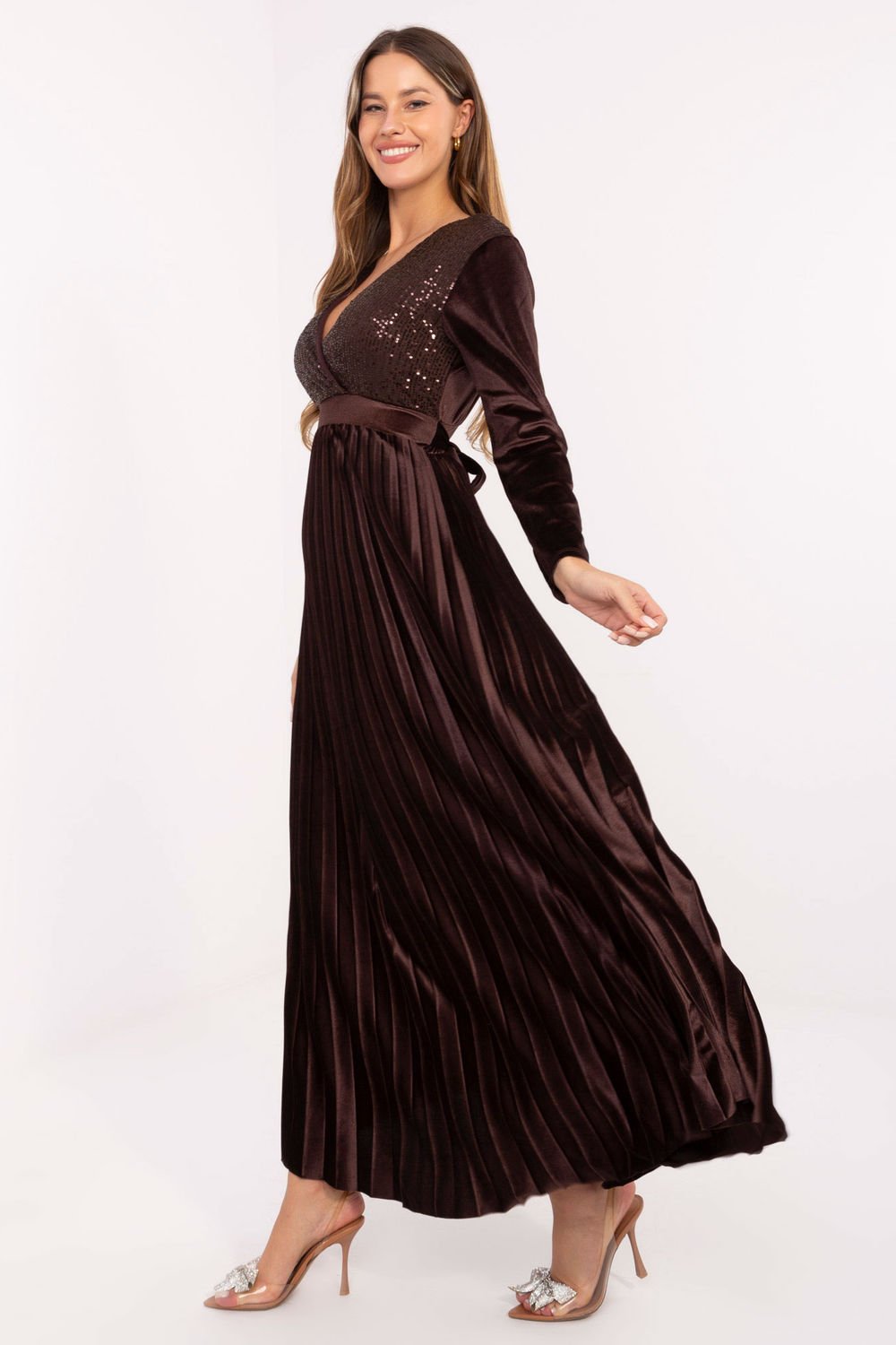 Product image of Robe longue brune