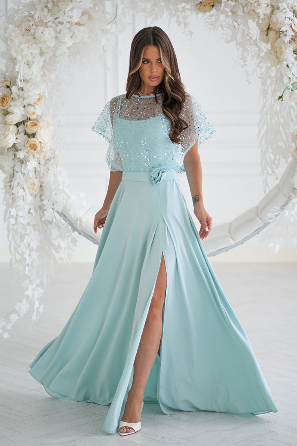 Product image of Robe longue verte