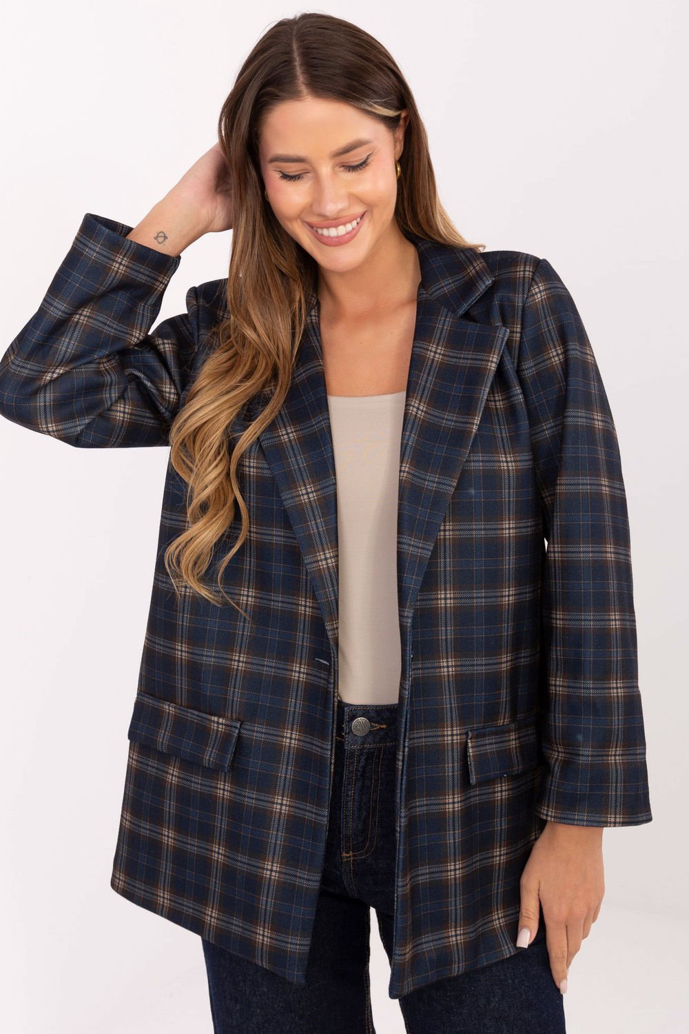 Image of Veste bleue marine