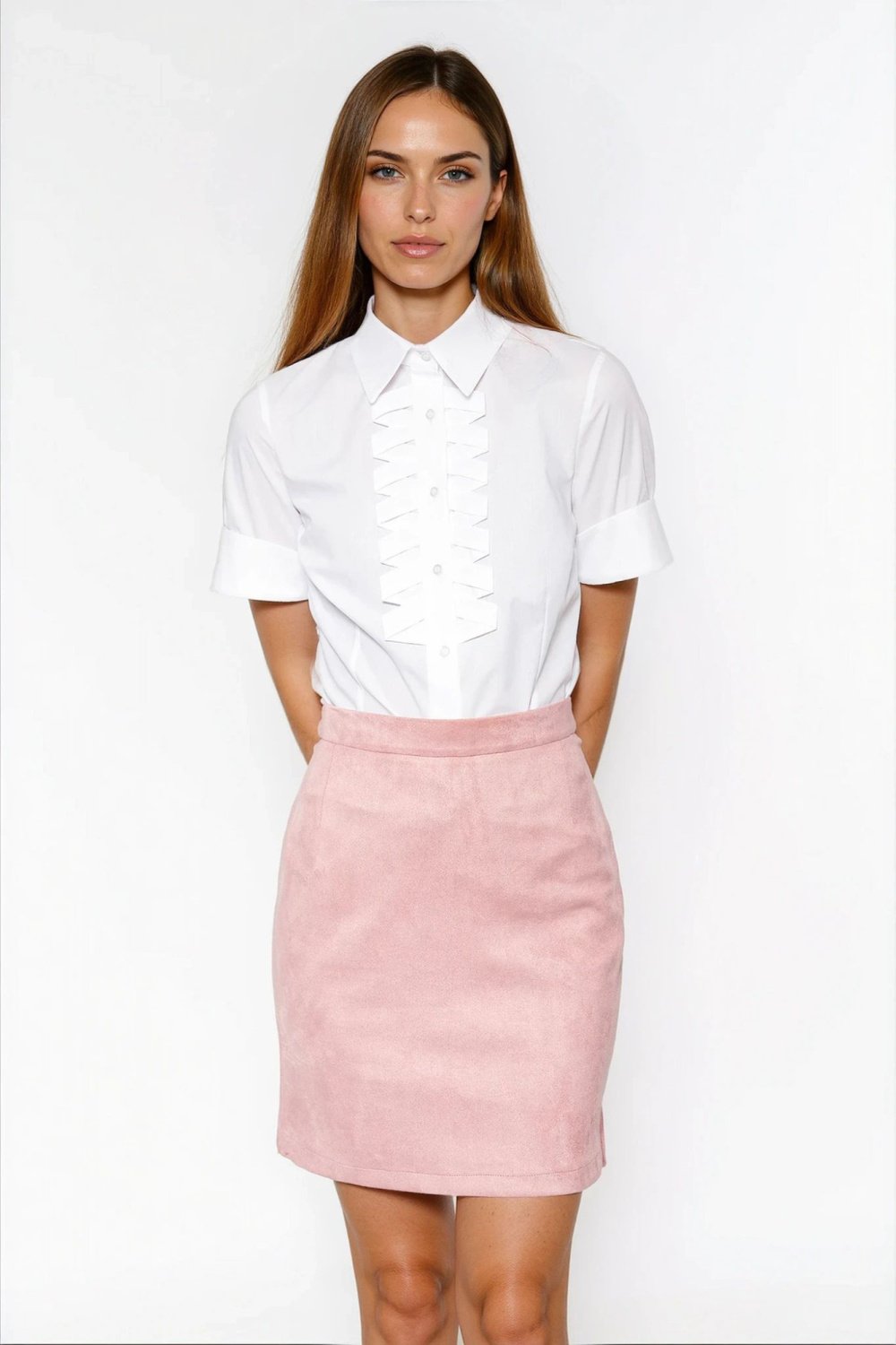 Image of Chemise manche courte blanc