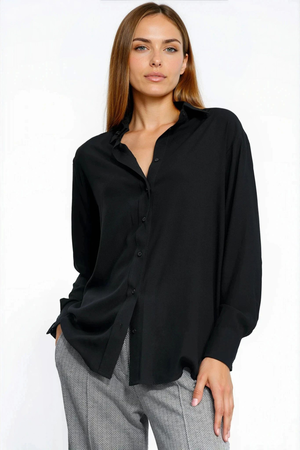 Image of Chemise manche longue noire