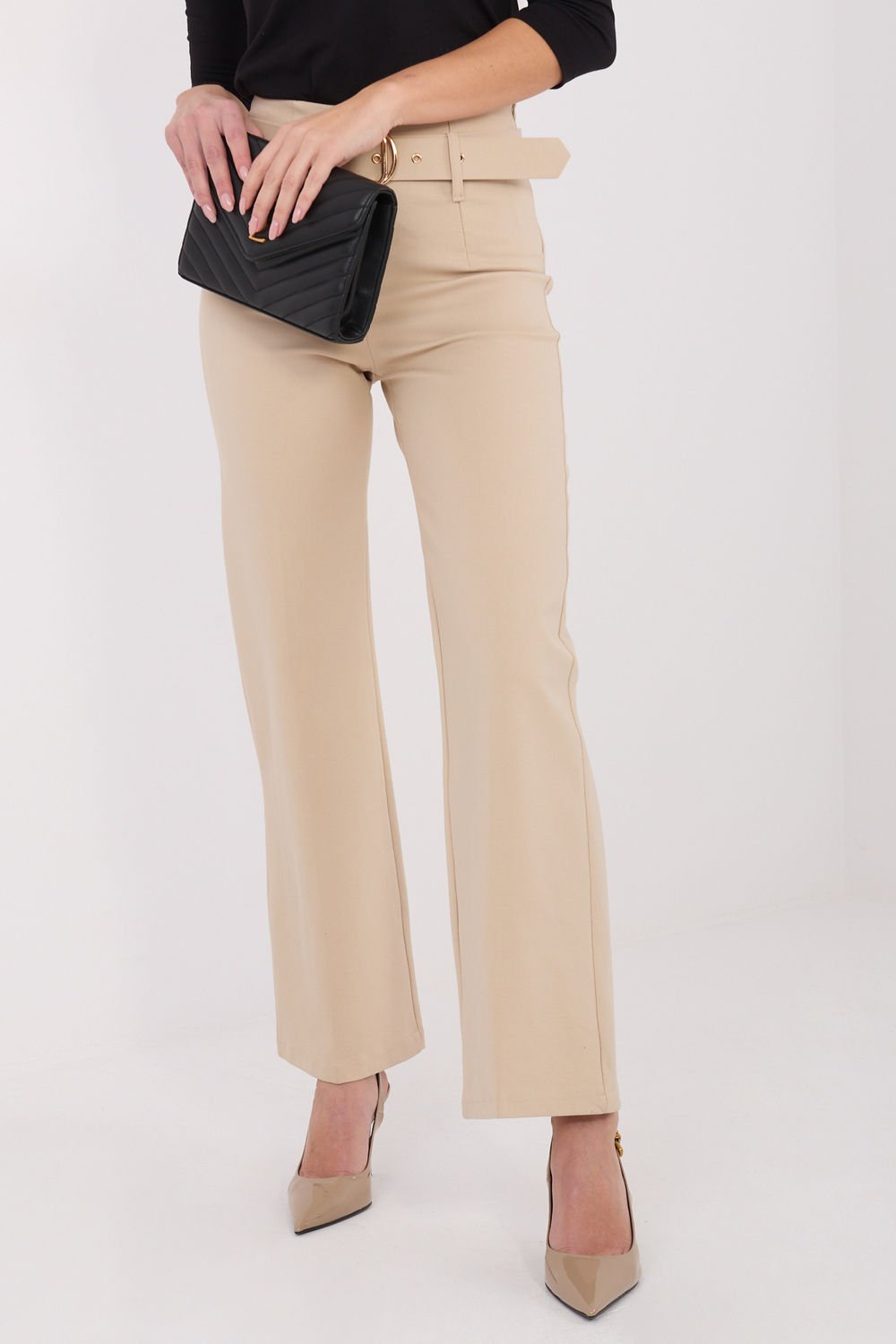 Image of Pantalon femme beige