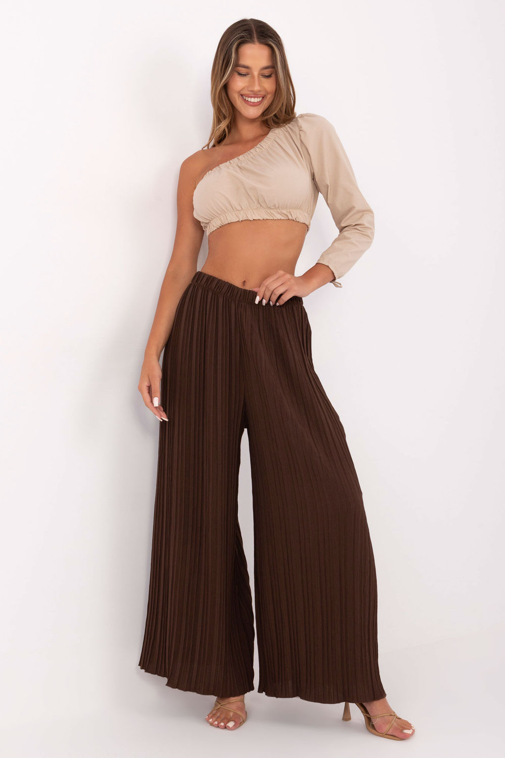Image of Pantalon femme brun